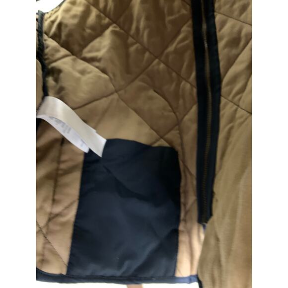 J Crew Mercantile Navy Black Quilted Layering Vest Size XS - Picture 4 of 7